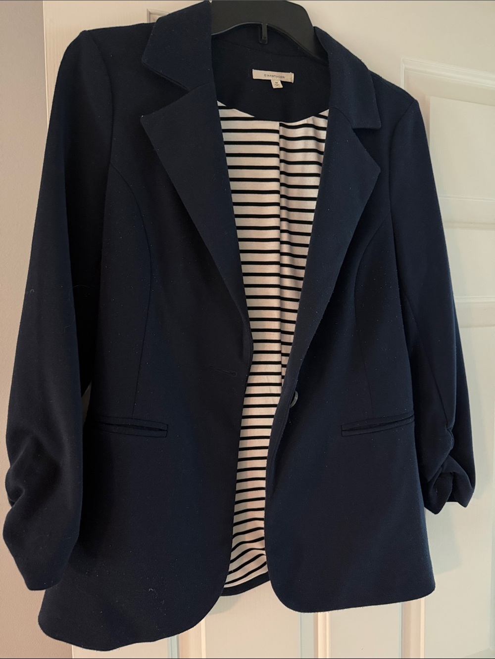 41 Hawthorn Navy Blazer with Striped Lining